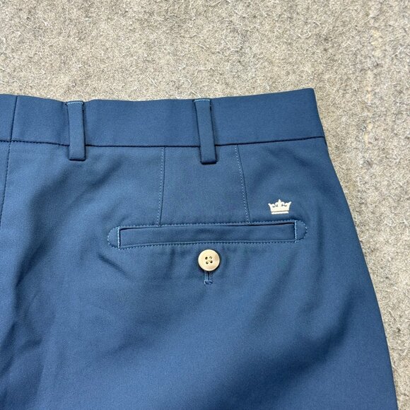 Peter Millar Salem Performance Golf Shorts Men 36 Dark Blue 9" Classic Fit - Picture 10 of 16